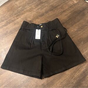 1people Montana Denim Shorts Women’s Size Large Black Designer High Rise